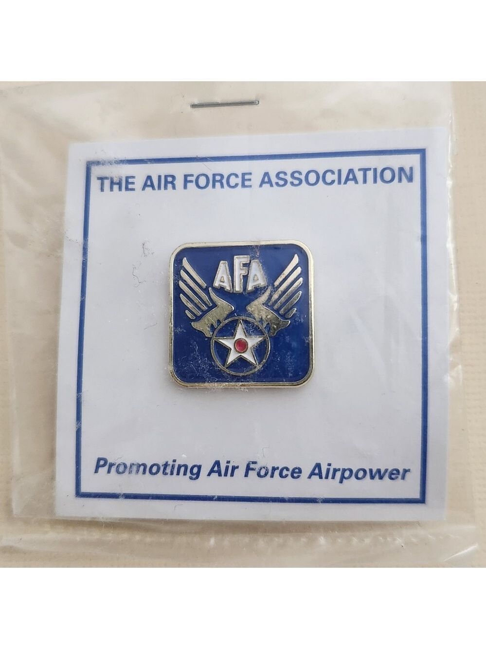 New U.S. Military Air Force Association Lapel Enamel Pin Winged StarUSAF AFA Pin
